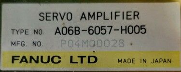 A06B-6057-H005 | FANUC Servo Amplifiers